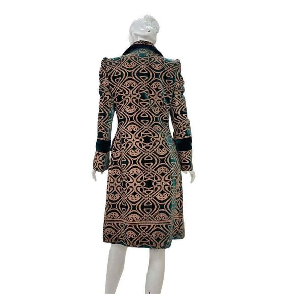 F/W 2006 Vintage Roberto Cavalli Brocade Velvet Coat - Picture 3 of 6